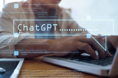 Online users with computer laptop typing using ChatGPT asking questions on business plans and investing creative ideas, AI chat chatting learning on information gathering, and internet data technology