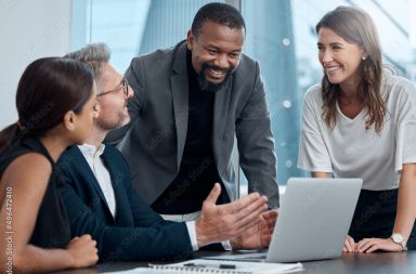 Working on a master plan. Cropped shot of a group of corporate business colleagues having a meeting around the table in the boardroom.